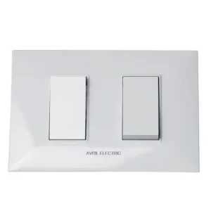 Interruptor doble blanco